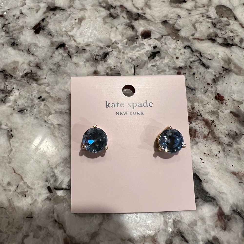 Kate Spade blue earrings “rise and shine studs”